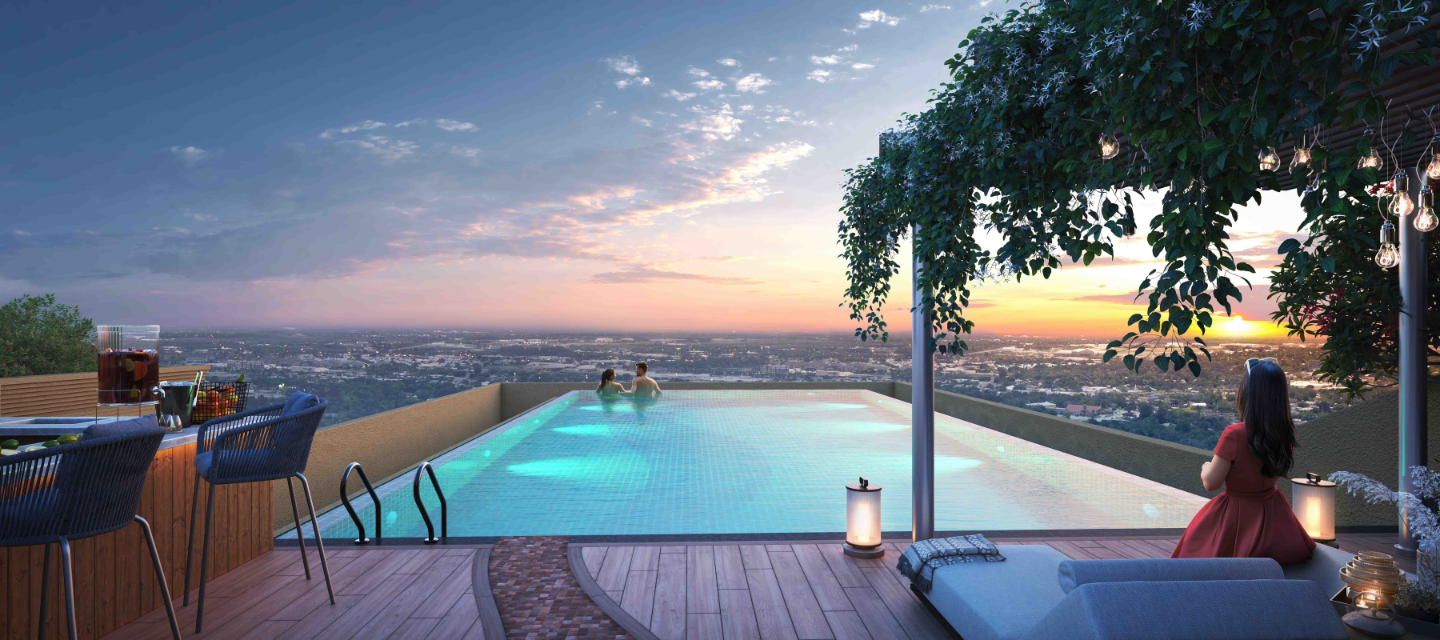 Sky Deck By Swimming Pool